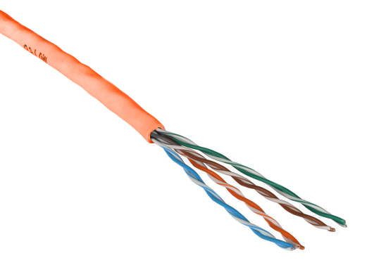 FAIRLINE UTP 4P AWG24 250MHz Cat.6 LSOH orange, CPR: Eca